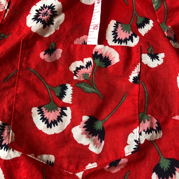 J Crew tie-front foral button down blouse - Picture 8 of 14